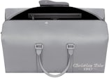 Dior by Birkenstock Christian Dior 1947 Signature Lingot 50 Duffle Bag Dior  Gray in Grained Calfskin with Silver-tone - US