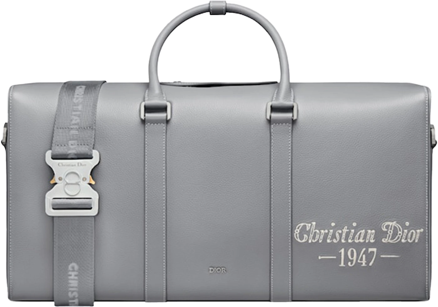 Christian Dior Vintage Embroidered Duffle Bag - Grey Luggage and Travel,  Handbags - CHR314766