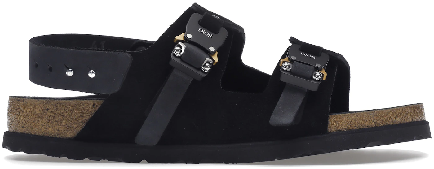 Dior x Birkenstock Milano Sandals in black nubuck: unboxing & try