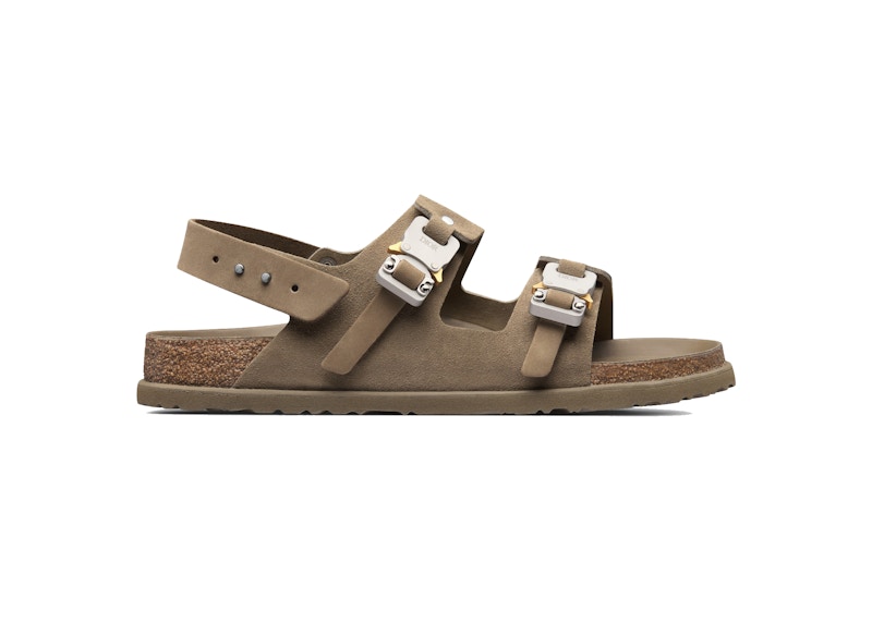 Dior by Birkenstock Sandale Milano Khaki Nubuck Calfskin 