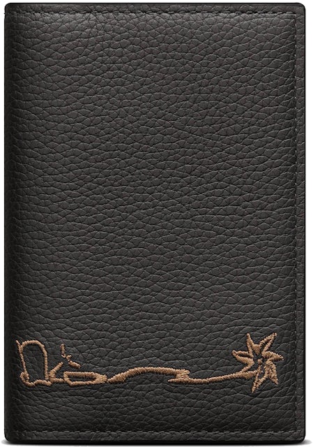 Dior - Bi-Fold Card Holder Black Dior Oblique Galaxy Leather - Men