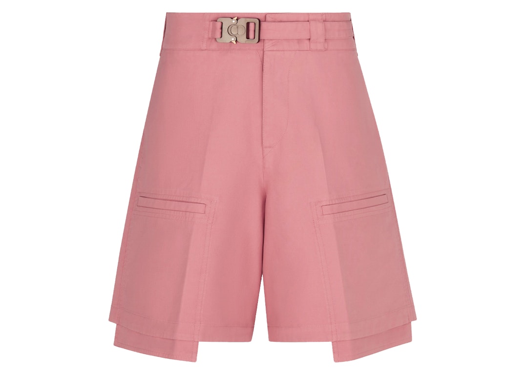 Pre-owned Dior X Cactus Jack Cargo Bermuda Shorts Pink
