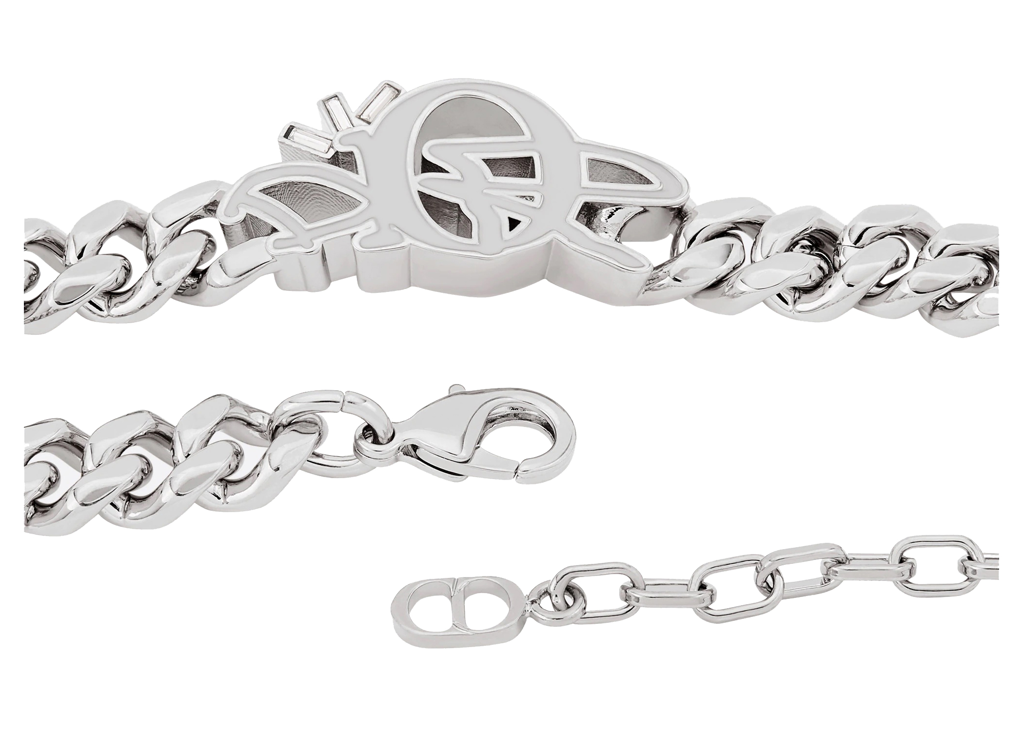 Dior x CACTUS JACK Chain Link Bracelet Silver