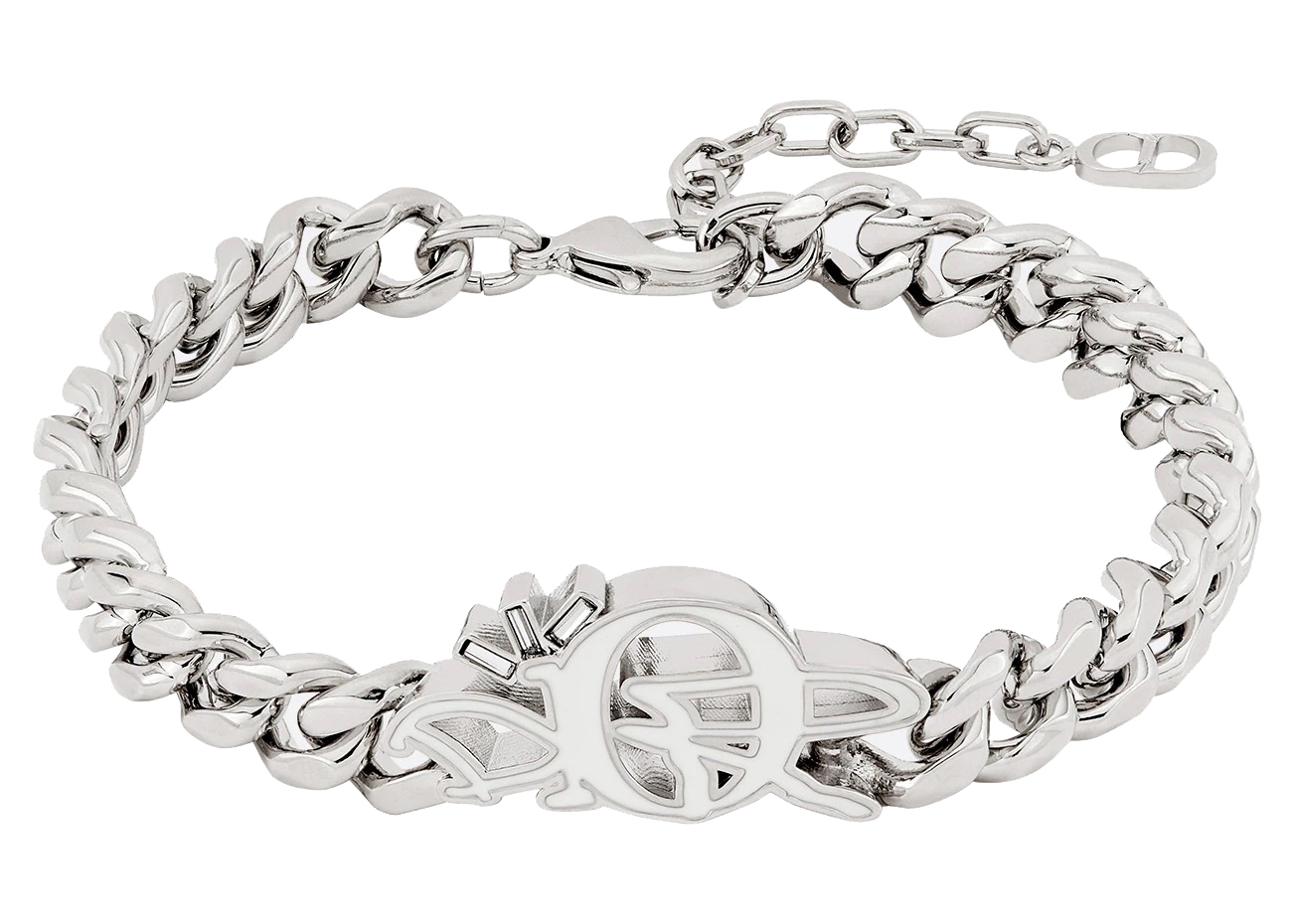 Dior x CACTUS JACK Chain Link Bracelet Silver in Silver Metal 