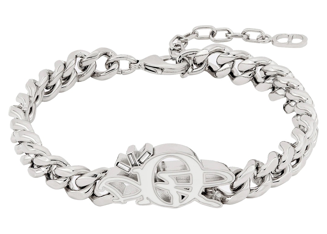 Pre-owned Dior X Cactus Jack Chain Link Bracelet Silver