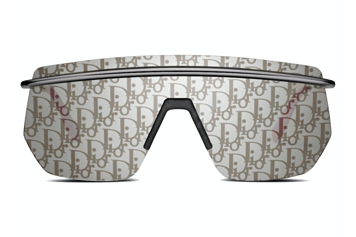 Pre-owned Dior X Cactus Jack Motion M1i Sunglasses Gray/silver (motnm1iat_h0a8)