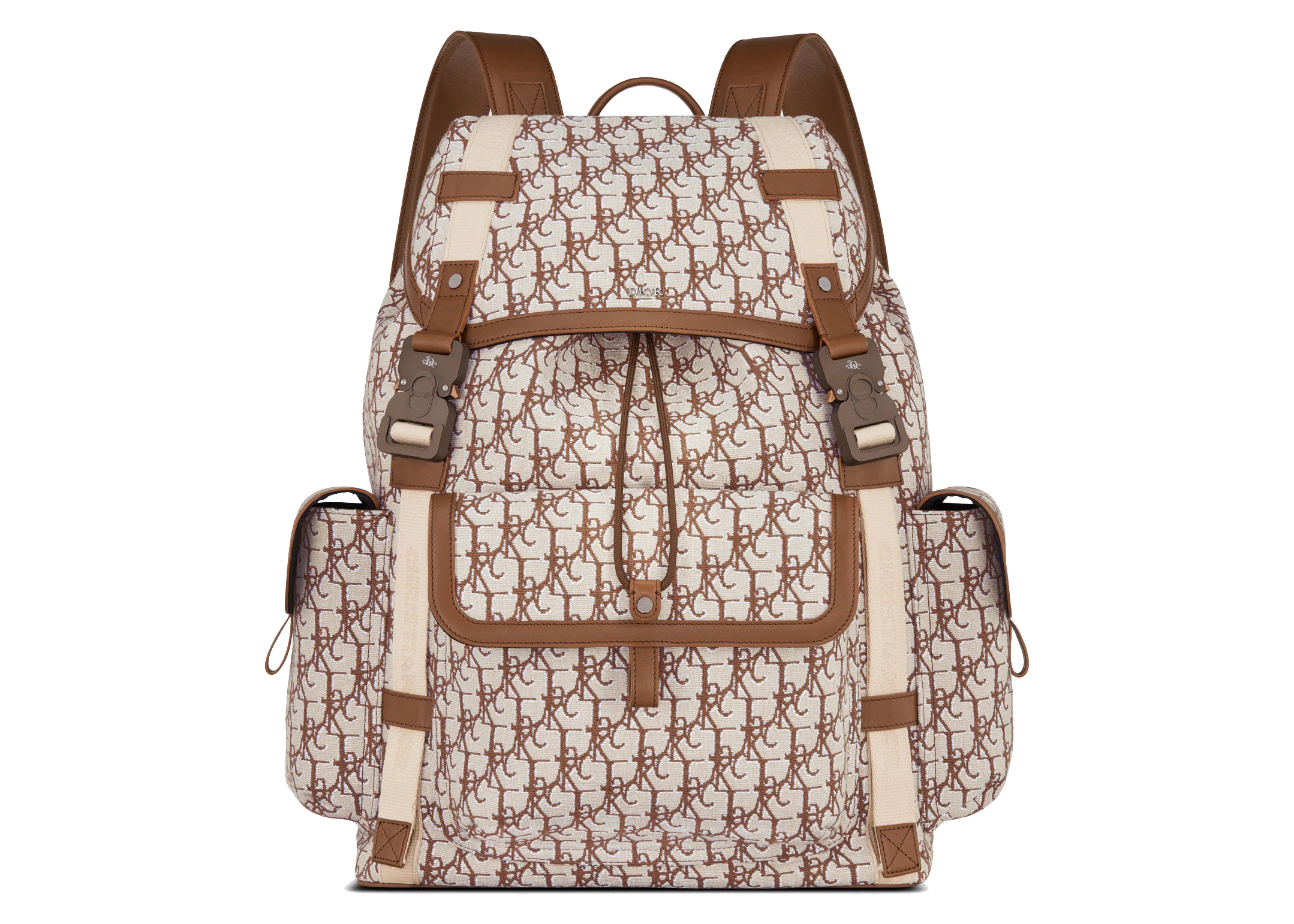 Dior x CACTUS JACK Hit The Road Backpack Coffee Brown in Canvas