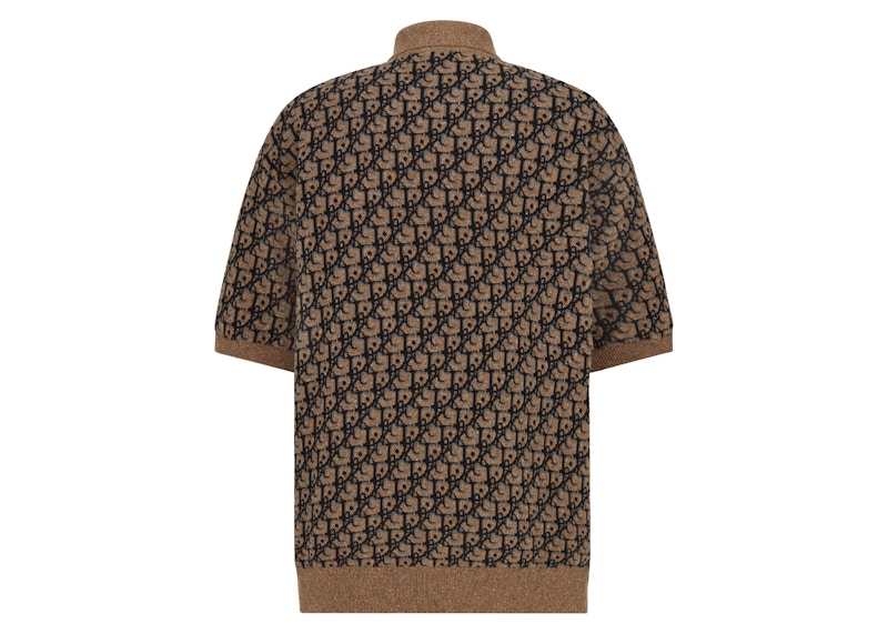 Dior x CACTUS JACK Oversized Polo Shirt Beige/Black