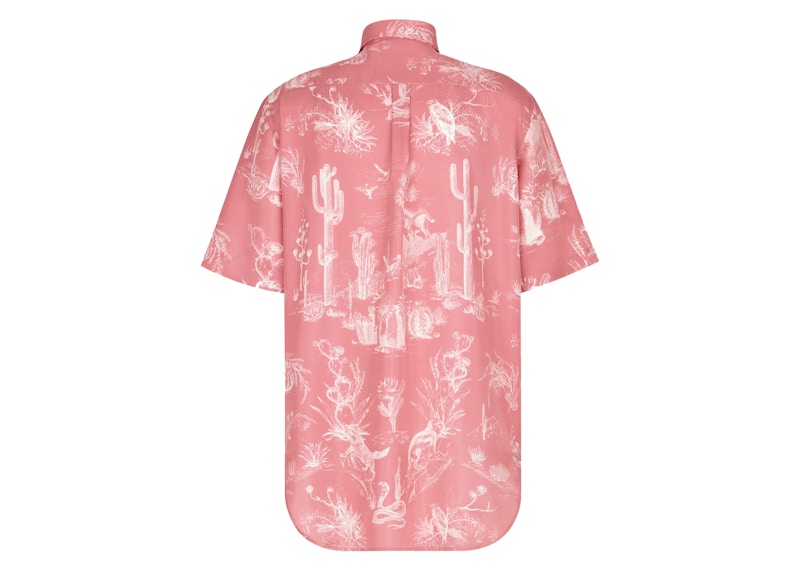 Dior x CACTUS JACK Oversized Short-Sleeved Shirt Pink メンズ 