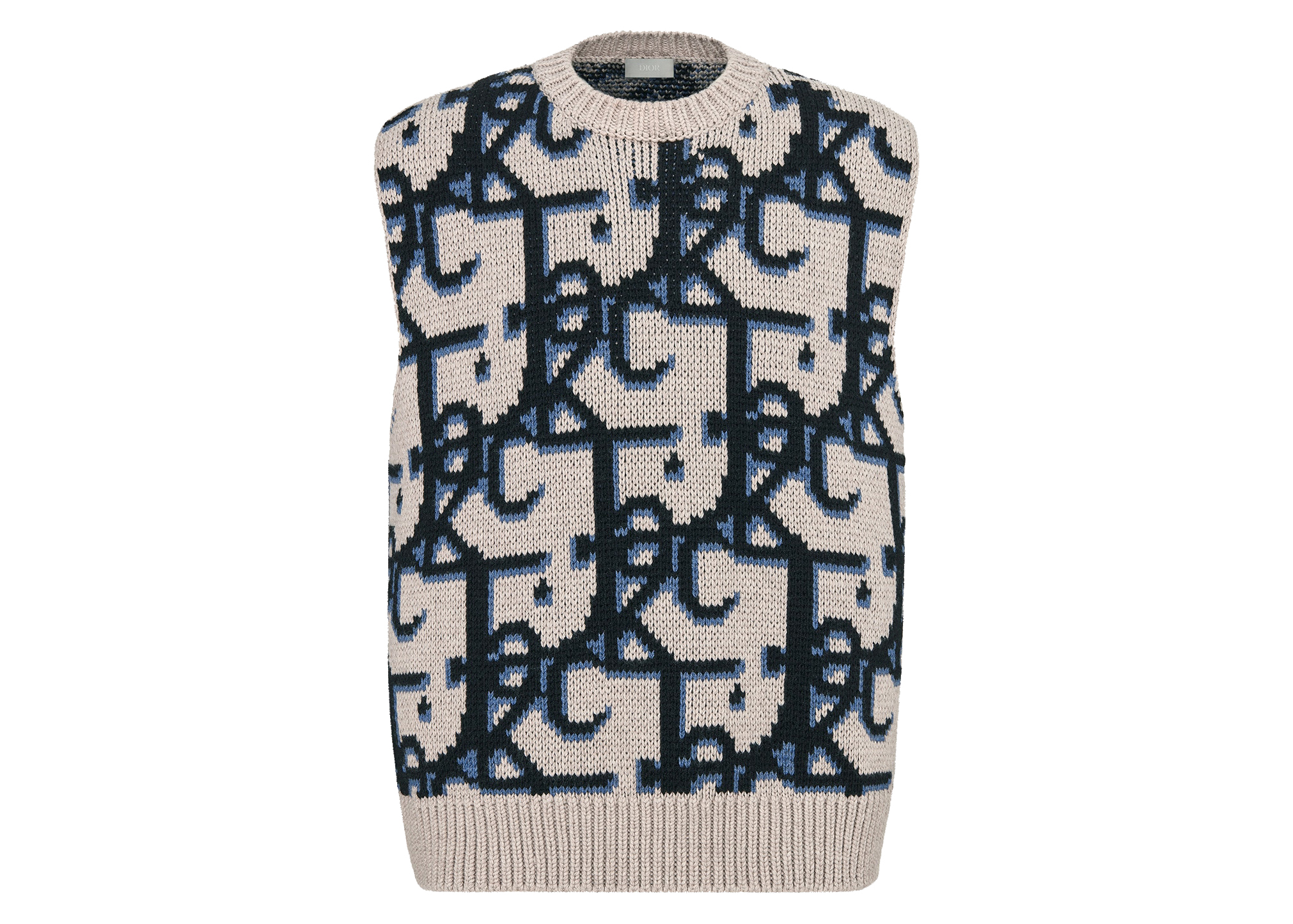 Dior x CACTUS JACK Oversized Sleeveless Sweater Ecru Men's - SS22 - US