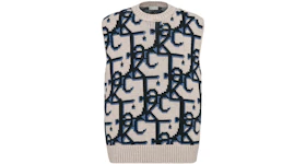 Dior x CACTUS JACK Oversized Sleeveless Sweater Beige/Black