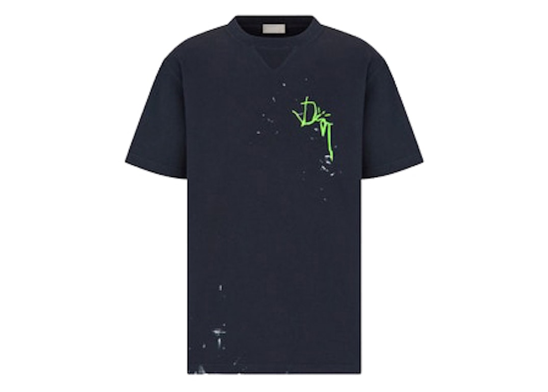 Pre-owned Dior X Cactus Jack Oversized T-shirt Navy Blue