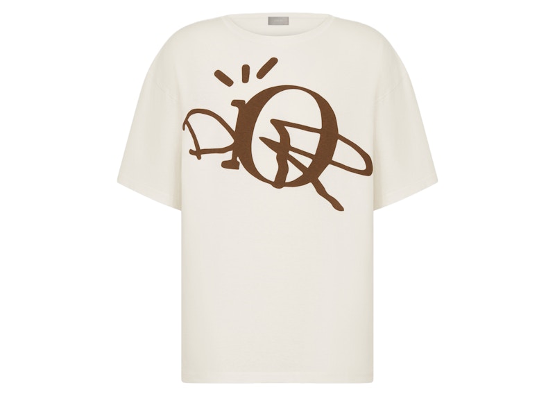 Dior x CACTUS JACK Oversized T-shirt White/Brown