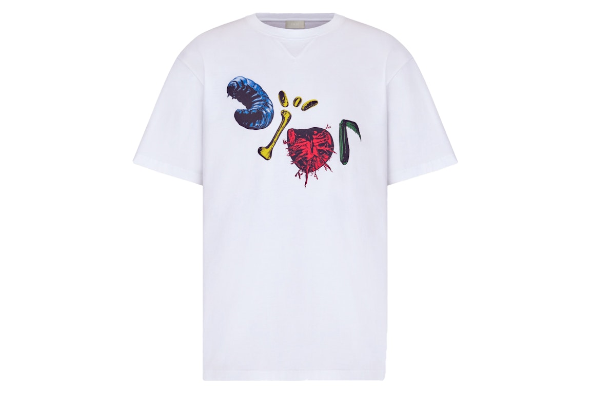 Pre-owned Dior X Cactus Jack Oversized T-shirt White/multicolor