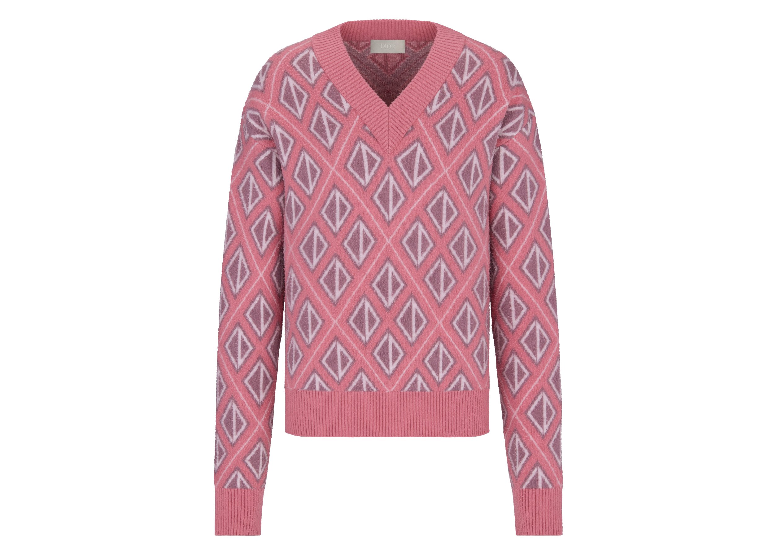Dior x CACTUS JACK Sweater with CD Diamond Motif Pink Men's - SS22 
