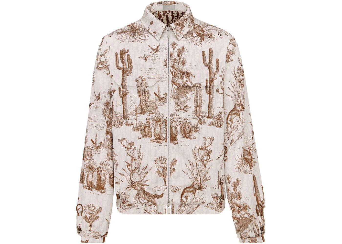 Dior x CACTUS JACK Zipped Blouson Brown/White Men's - SS22 - US