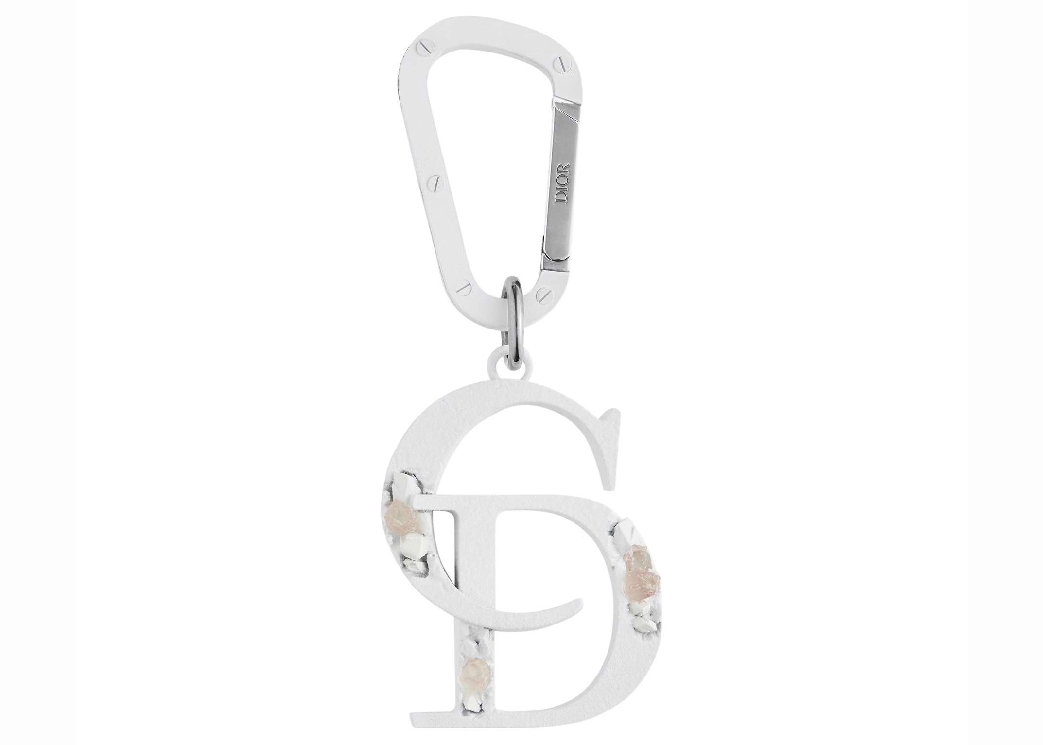 Dior x Daniel Arsham Matte-Finish Keychain White in Brass/Resin 