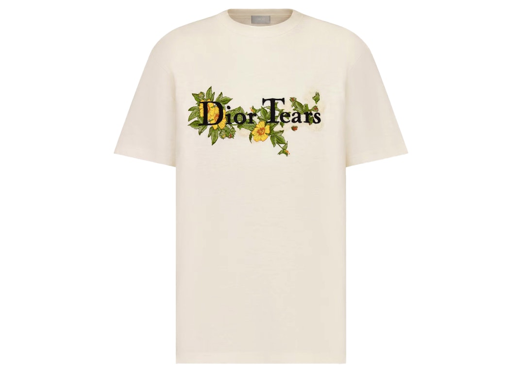 Pre-owned Dior X Denim Tears Relaxed-fit Logo T-shirt White
