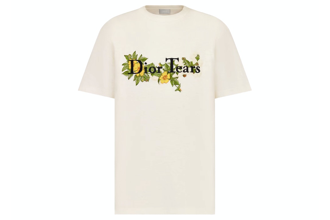 Pre-owned Dior X Denim Tears Relaxed-fit Logo T-shirt White