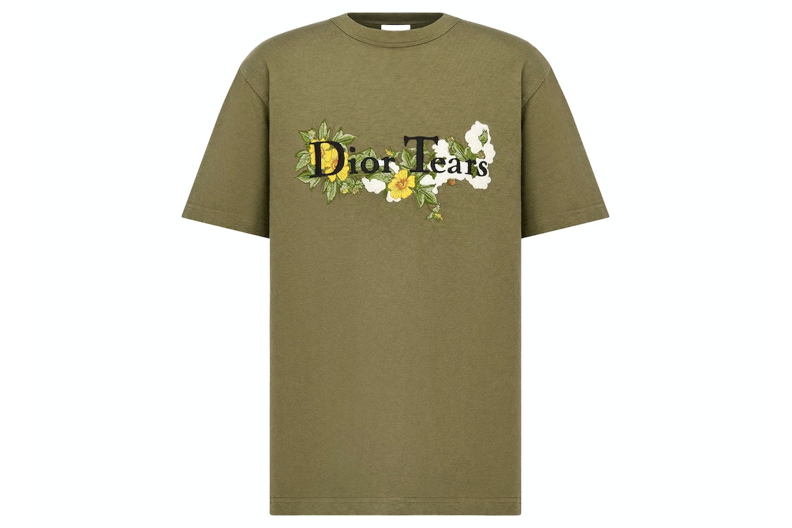 Pre-owned Dior X Denim Tears Relaxed-fit T-shirt Khaki