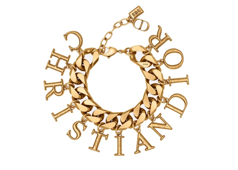 Dior x ERL Bracelet Antique Gold-Finish Brass in Antique Gold