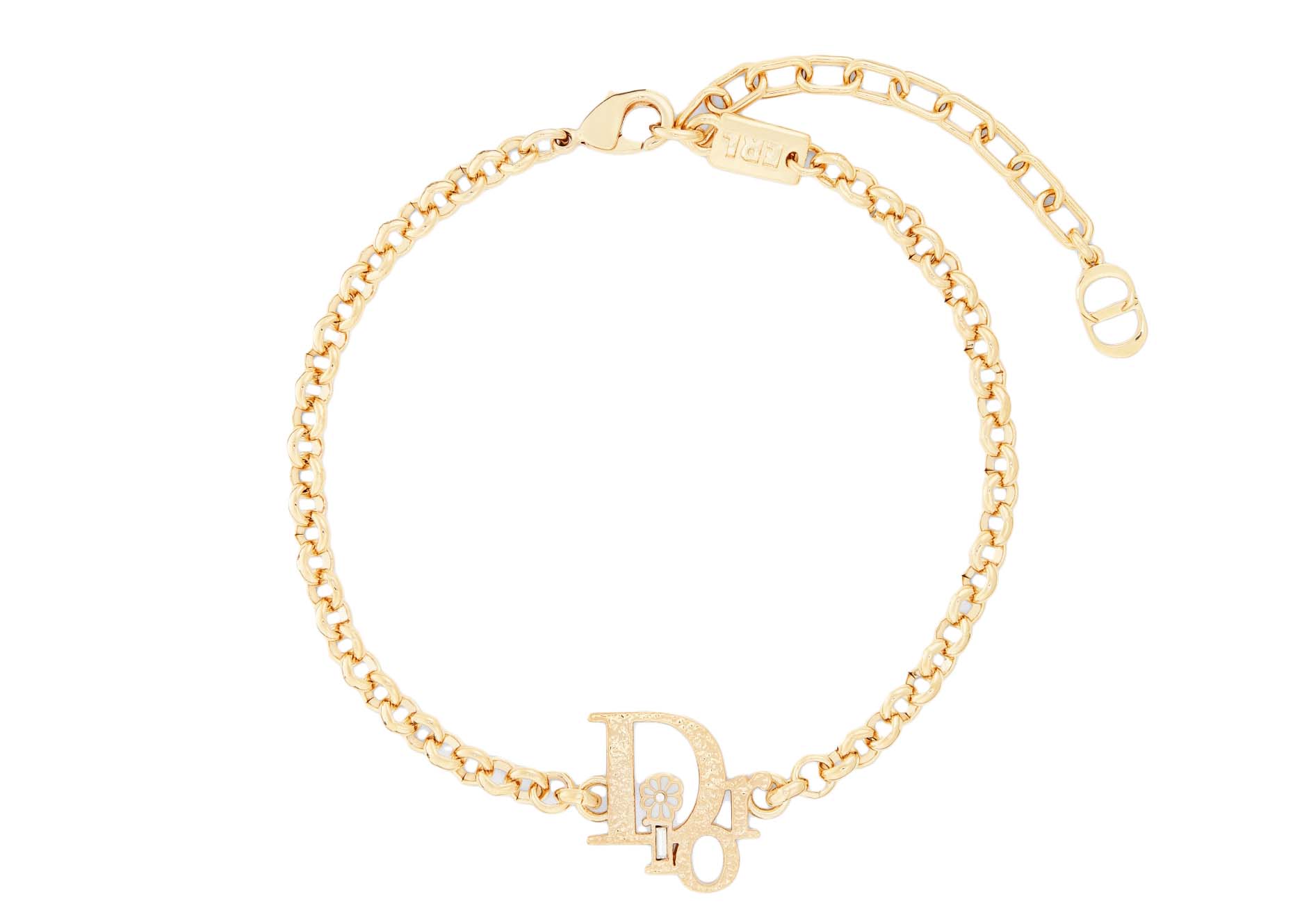 Dior x ERL Bracelet Gold-Finish Brass with White Enamel and White ...