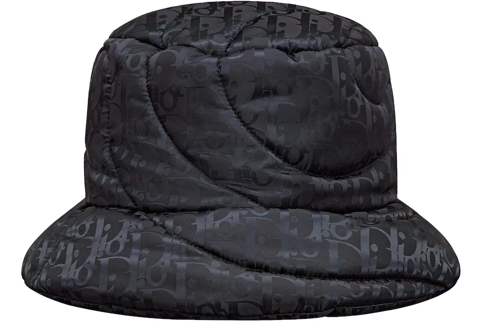 Dior x ERL Bucket Hat Black in Nylon Jacquard - US