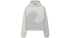 Dior x ERL Hooded Relaxed Fit Sweatshirt Gray Heathered Cotton Fleece