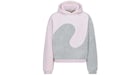 Dior x ERL Hooded Relaxed Fit Sweatshirt Pink Heathered Cotton Fleece