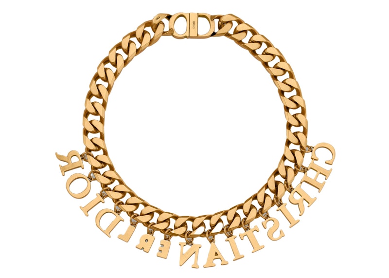 Gold on sale dior necklace