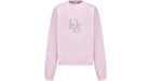 Dior x ERL Oversized Sweatshirt Heathered Pink Cotton Fleece