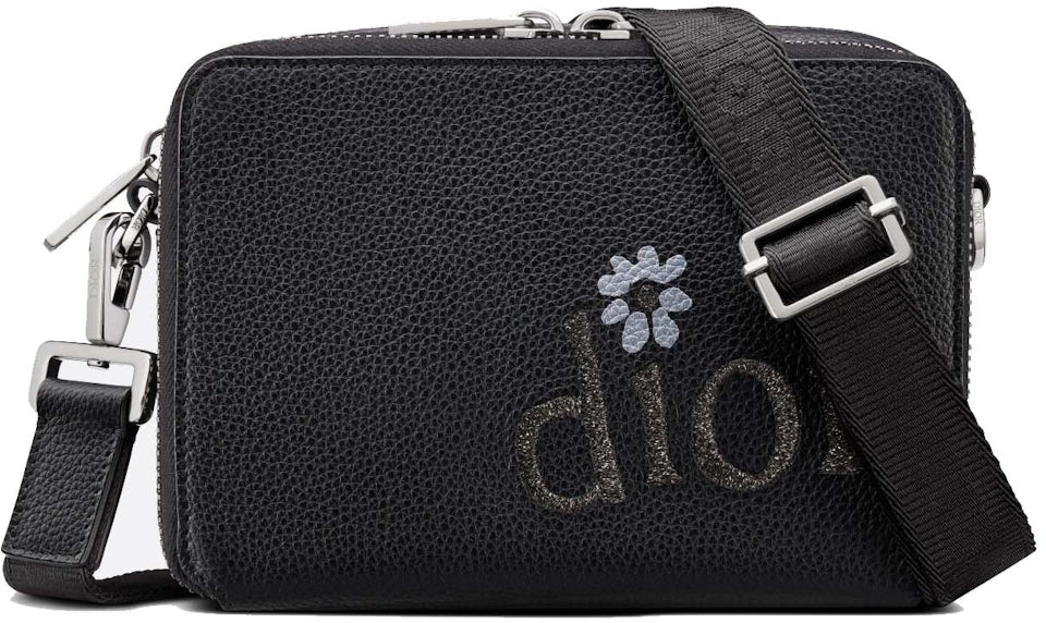 Dior x ERL Wallet Black in Grained Calfskin - US