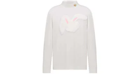 Dior x ERL Relaxed-Fit Long-Sleeved T-Shirt White Cotton Jersey