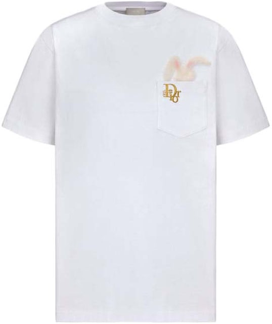 Dior x ERL Relaxed-Fit T-Shirt White Cotton Jersey - SS23 - US