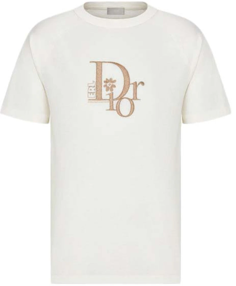 Dior x ERL Relaxed-Fit T-Shirt White Slub Cotton Jersey - SS23 - US