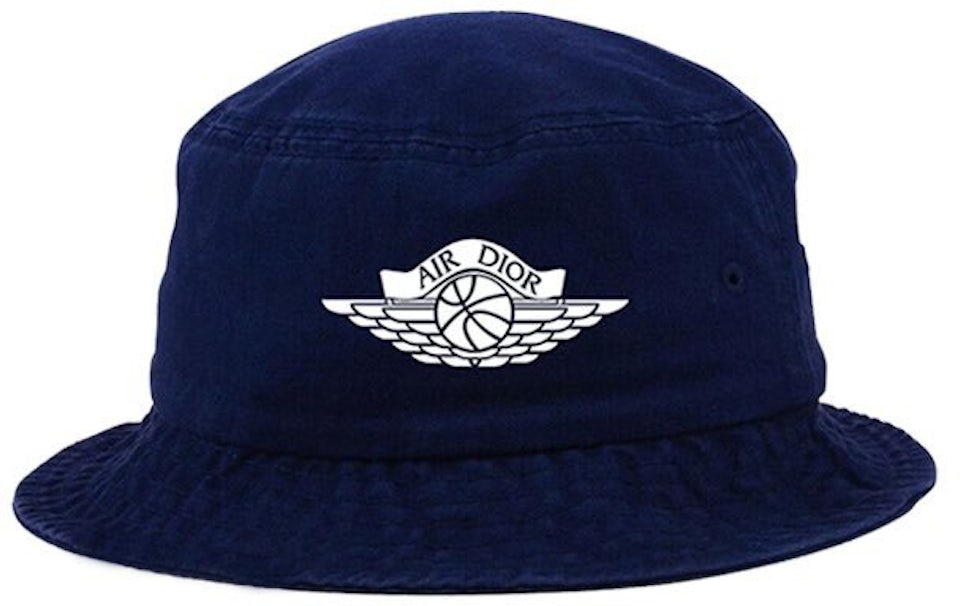 Dior x Jordan Wings Bucket Hat Navy - SS20 - US