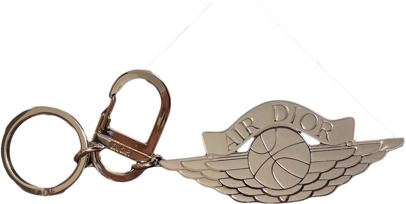 Dior x Jordan Wings Keychain Silver in Metal with Silver-tone - US