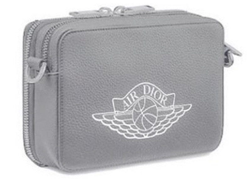 Dior x Jordan Wings Messenger Bag Grey 