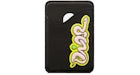 Dior x KAWS Saddle Portacarte Magnetico Pelle di Vitello Granata Nero