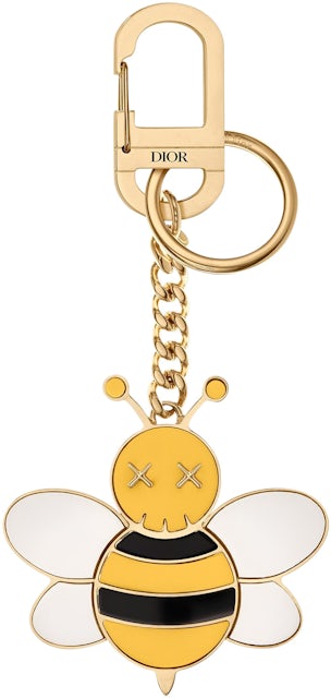 DIOR x KAWS Bee Metal Keychain - Silver Keychains, Accessories - WDIKA20134