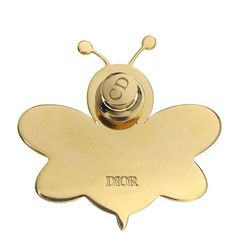 Dior x Kaws Bee Pin Yellow in Brass 