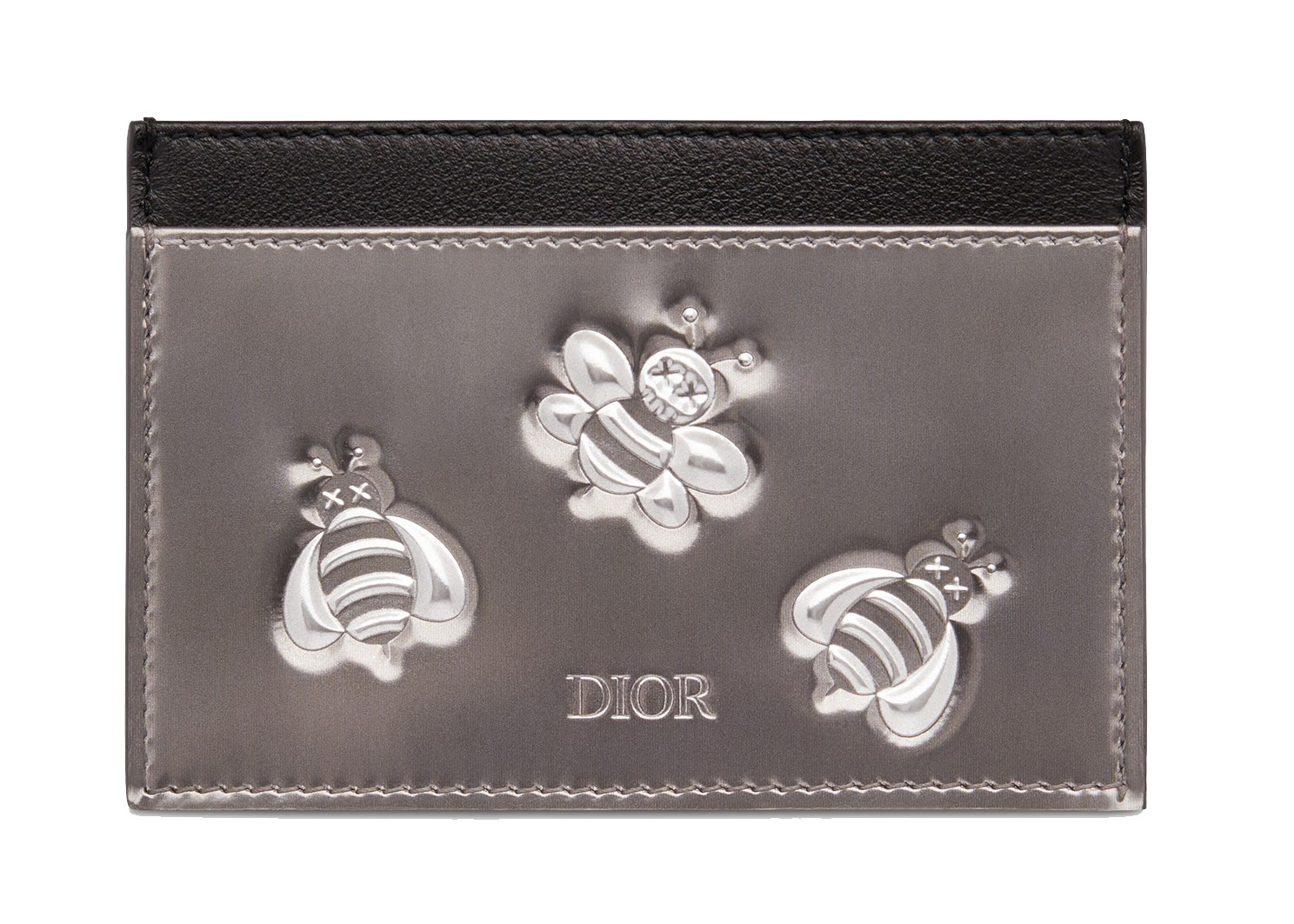 dior bee card holder