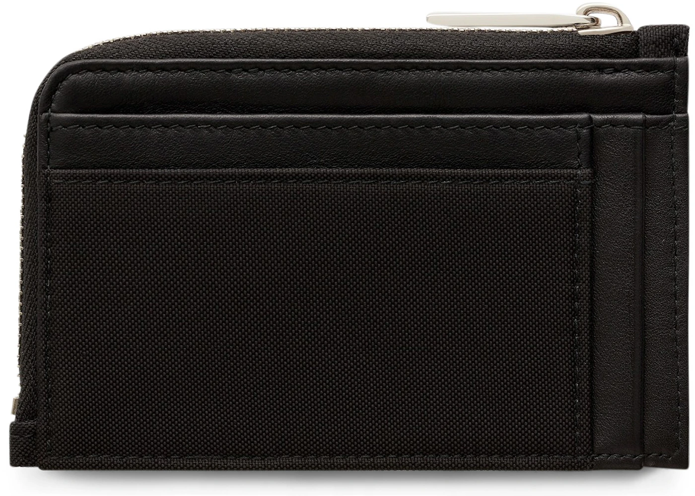 Dior x Kaws Zippered Card and Coin Holder Blue Logo Nylon Black in Nylon with Silver-tone - US