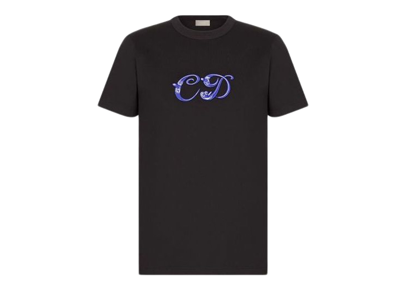 Dior x Kenny Scharf CD Logo T-Shirt Black/Purple Men's - FW21 - US