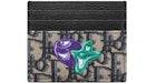 Portacarte Dior x Kenny Scharf Beige/Nero