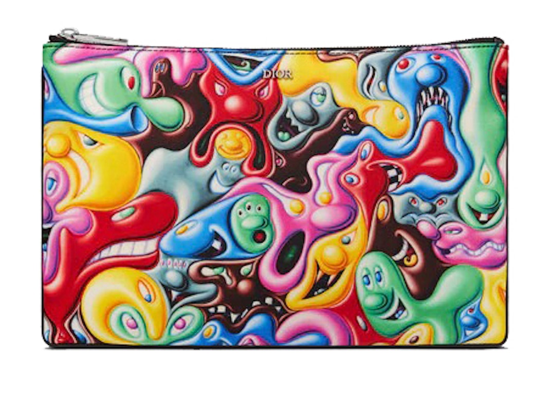 Pre-owned Dior X Kenny Scharf Pouch Multicolor