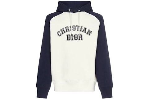 Dior x Kenny Scharf Varsity Hoodie Blue/White Men's US