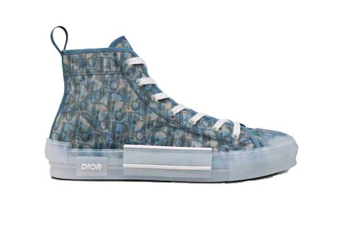 Pre-owned Dior X Parley B23 High Top Blue Ocean Plastic In Blue/white/transparent