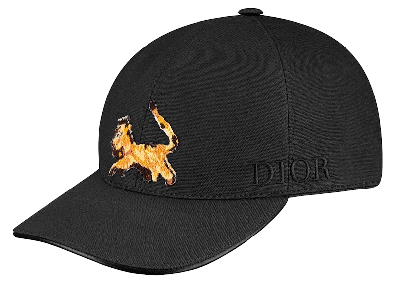 dior baseball cap black