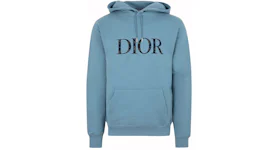 Dior x Peter Doig Logo Hoodie Light Blue